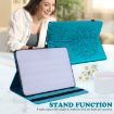 Samsung Galaxy Tab A8 10.5 2021 Tree & Deer Leather Case Blue - 5