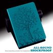 Samsung Galaxy Tab A8 10.5 2021 Tree & Deer Leather Case Blue - 6