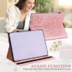 Samsung Galaxy Tab A8 10.5 2021 Tree & Deer Leather Case Pink - 5