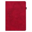 Samsung Galaxy Tab A8 10.5 2021 Red Peacock Embossed Leather Case - 2