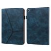 Huawei MediaPad M5 Lite 10.1 Blue Embossed Striped Leather Case - 1