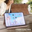 Brown Embossed Striped Leather Case for iPad 10.2/Pro 10.5 (2019) - 5