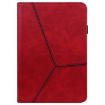 Red Embossed Striped Leather Case for iPad 10.2 2019/Pro 10.5 Inch - 2