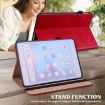 Red Embossed Striped Leather Case for iPad 10.2 2019/Pro 10.5 Inch - 5