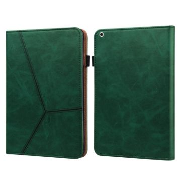 Green Embossed Striped Leather Case for iPad 10.2/Pro 10.5 (2019) - 1