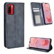 Ulefone Note 12P Blue Leather Phone Case with Magnetic Buckle Retro Texture - 1