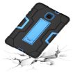 Galaxy Tab A 8.0 (2018) T387 Black/Blue Silicone PC Case with Holder - 5