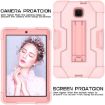 Galaxy Tab A 8.0 (2018) T387 Rose Gold Silicone + PC Case with Holder - 6
