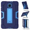 Galaxy Tab A 8.0 (2018) T387 Silicone + PC Case with Holder - Navy/Blue - 7