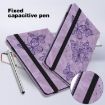 Samsung Galaxy Tab S8 Purple Embossed Butterfly Leather Case - 6