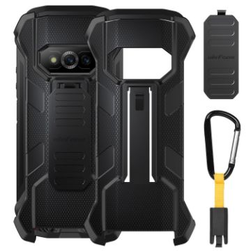 Ulefone Power Armor 15 Back Clip Phone Case with Carabiner - Black - 1