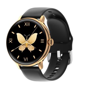 Q71 Pro Smart Watch 1.28" TFT, Bluetooth Call, Menstrual Reminder, Black Gold - 1