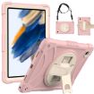 Samsung Galaxy Tab A8 10.5 2021 Rose Gold Rotary Silicone PC Case - 1