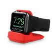 Red Silicone Charging Holder for Apple Watch - Secure & Stylish Stand - 2