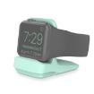Mint Green Silicone Charging Holder for Apple Watch - 1