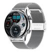 HK8Pro Smart Watch, 1.36" AMOLED, Steel Strap, NFC, Blood Oxygen, Silver - 1
