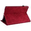 Samsung Galaxy Tab A7 10.4 2020 Butterfly Flower Leather Case Red - 3