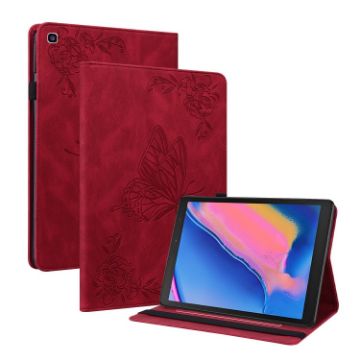 Samsung Tab A 8.0 2019 T290/T295/T297 Red Butterfly Flower Case - 1