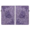 Samsung Tab A 8.0 2019 T290/T295/T297 Purple Butterfly Flower Case - 2
