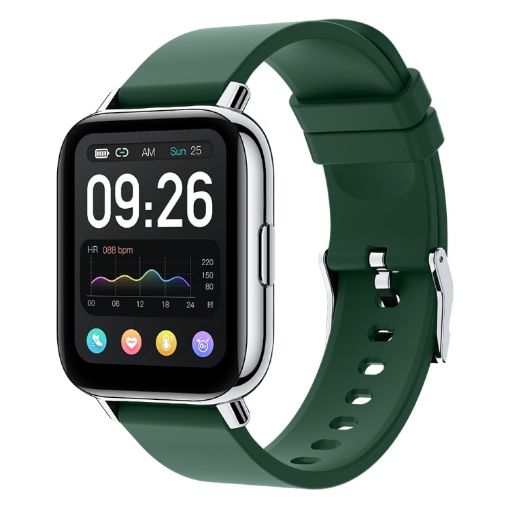 Rowatch 2S Smart Watch, 1.65" TFT Screen, Blood Pressure/Sleep Monitor, Green - 1