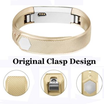 FITBIT Alta Metallic Strap - Champagne Gold Replacement Band - 1