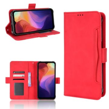 Ulefone Power Armor 14/14 Pro Red Leather Phone Case with Card Slots - 1