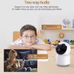 YT51 1080p Wireless Camera, Night Vision, Voice Intercom, US Plug (White) - 5