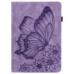 Samsung Galaxy Tab A8 Purple Butterfly Embossed Leather Case - 2
