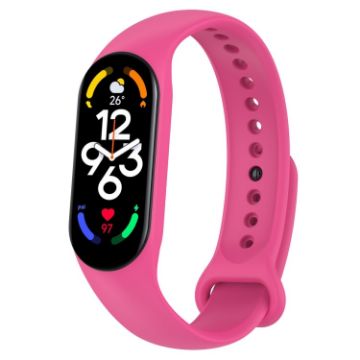 Xiaomi Mi Band 7/6/5 & Amazfit Band 5 Silicone Watch Band - Rose Pink - 1