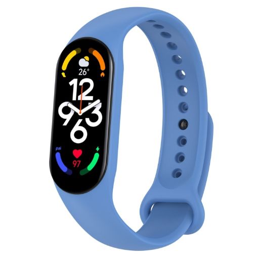 Xiaomi Mi Band 7/6/5/Amazfit Band 5 Silicone Watch Band - Denim Blue - 1