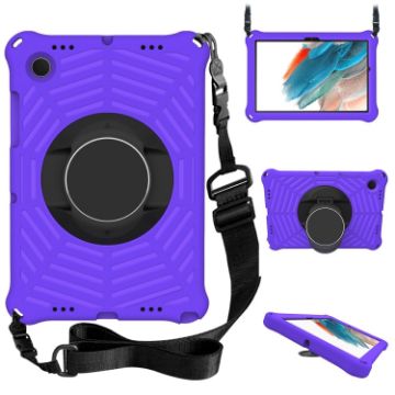 Samsung Galaxy Tab A8 10.5 2021 EVA Case with Strap & Holder Purple - 1