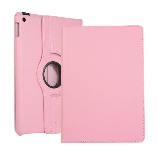 Lenovo M10 Plus 3rd Gen Pink Leather Tablet Case 360 Rotation Holder - 1