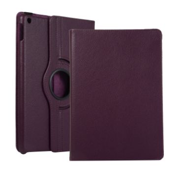 Lenovo M10 Plus 3rd Gen Purple Leather Tablet Case with 360 Rotation - 1