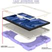 Samsung Galaxy Tab A8 10.5 2021 Purple Full Body Case with Holder & Strap - 6