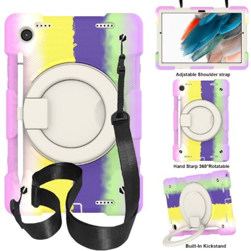 Samsung Galaxy Tab A8 10.5 2021 Full Body Case with Holder & Strap - 1