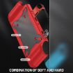 Switch OLED Gamepad Protective Case - Red TPU+PC Cover - 3