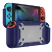 Switch OLED Game Handle Gamepad Protective Case TPU+PC (Blue) - 1