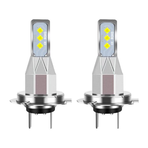 H7 Car LED Fog Light 12V-24V 12W 1800LM White - 1 Pair - 1
