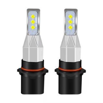 P13W 12V-24V 12W 1800LM Yellow LED Car Fog Light Pair - 1