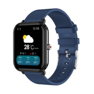 Q9 Pro Smart Watch - 1.7" HD Screen, Temp & Heart Rate Monitor (Blue) - 1