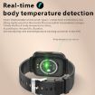 Q9 Pro GT2 Smart Watch - 1.85" HD Screen, Temp & Heart Rate Monitor (Black) - 4