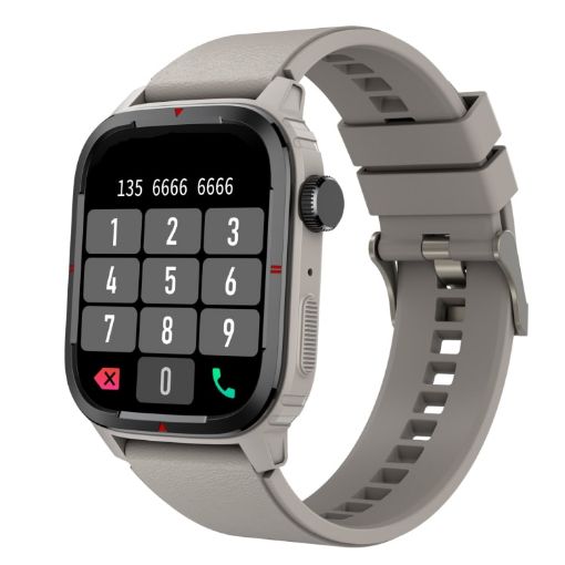 Q25 Smart Watch 1.7" TFT HD Screen, Bluetooth Calling, BP Monitor Grey - 1