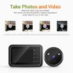 ESCAM C22 Digital Door Viewer, 2.4" Screen, Night Vision, Photo/Video, TF Card - 5