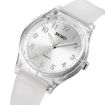 SKMEI 1760 Black Silver Quartz Watch - Stainless Steel & Silicone Strap - 2