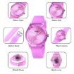 SKMEI 1760 Blue Transparent Quartz Watch - Silicone Strap, Waterproof - 5