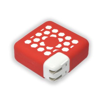 iPad Series 10W/12W Power Adapter Protective Cover - Red - 1