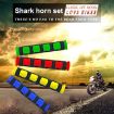 Motorcycle Handlebar Grip Covers - Horn Shape PVC Set, 2 PCS, Green - 7