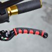 Motorcycle Handlebar Grip Covers - Horn Shape PVC Set, 2 PCS, Green - 8