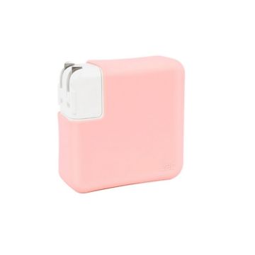 Pink Power Adapter Protective Cover for MacBook Pro 15" A1707 Touch Bar - 1