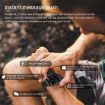 GT30 Smart Watch, 1.69" TFT, TPU Band, IP67 Waterproof, Bluetooth Call, Gold - 5